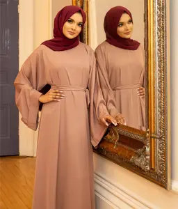 Commercio all'ingrosso nuovo marchio di marca abito islamico caftano donne musulmane hijab istantaneo e sciarpa scialle 2023 la migliore vendita