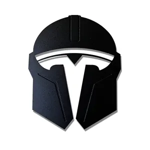 Mandalorian шлем эмблема из алюминиевого сплава логотип наклейка для Tesla Tail Gate наклейка