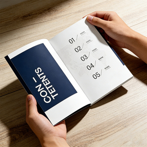 Papier couché A4, reliure agrafée, <span class=keywords><strong>impression</strong></span> jet d'encre couleur, résistant à la décoloration, pelliculage doux au toucher, couverture anti-usure, catalogue de produits - Product Image 3