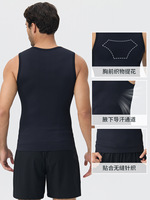 Débardeur de compression athlétique pour homme, coupe ajustée, amincissant, sans manches, pour l'entraînement