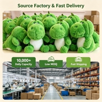 Peluche Dinosaure Vert Doux de 8 Pouces, Jouet en Peluche Animal Assis, Prix pour Machine d'Arcade de Centre Commercial, Vente Directe, Acheter en Gros