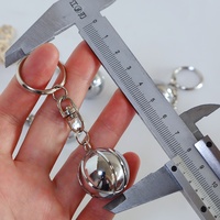 Boules de pétanque en acier ZQURE 25 mm, design porte-clés, portables, accessoire pour jeux de boules