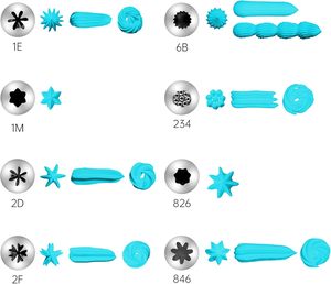 Novax – Kit de 12 douilles à pâtisserie écologiques en acier inoxydable 304, 29 formes, sans soudure, pour glaçage, personnalisable, vente en gros - Product Image 5
