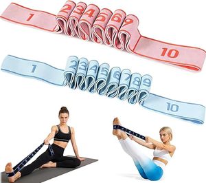 Fascia <span class=keywords><strong>Elastica</strong></span> per Yoga a 10 Anelli, Banda di Resistenza per Stretching, Balletto, Pilates, Danza, Ginnastica, Allenamento Fitness - Product Image 1