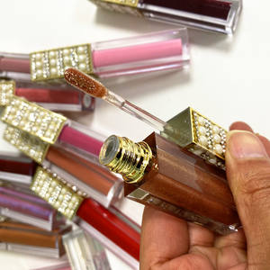 Оптовая продажа, высокое качество, пигментированный макияж, фирменная торговая марка, длинный Блестящий водонепроницаемый прозрачный блеск для губ - Product Image 5