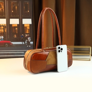 Nuevo Otoño e Invierno Versátil Retro Color Block Color Loaf Bag Bolso de un solo hombro - Product Image 3
