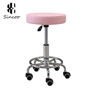 Silla de Pedicura Redonda Simple y Minimalista con Colores Personalizables, Silla de Salón de Uñas de Alta Resistencia con Función de Masaje y Lámpara LED - Product Image 1