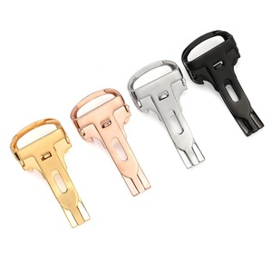Mode 12mm 14mm 16mm 18mm 20mm poli déploiement fermoir <span class=keywords><strong>papillon</strong></span> <span class=keywords><strong>boucle</strong></span> de montre pliante - Product Image 2