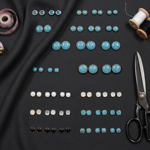 Bottone a Pressione in ABS con Perline e Placcatura, Design Ecologico di Lusso per Abbigliamento Prêt-à-Porter - Product Image 4