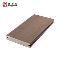Revêtement de terrasse extérieur en PVC de haute qualité, co-extrusion ASA, composite bois-plastique avec grain de carbone pour jardin, terrasse, hôpital et parc