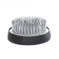 Kenzan Arrangement de fleurs aiguille en acier inoxydable Xiaoyuan Liuchifang japonais chinois Ware Base broche outil de Fixation