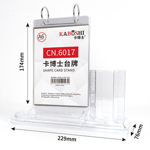 Giá tốt PVC không thấm nước lật đơn chủ A6 A5 Bar Bảng menu đứng với chủ bút t hình dạng cơ sở - Product Image 1