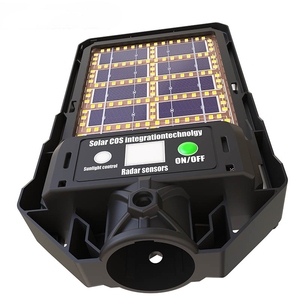 Control remoto Sensor de movimiento 300W Todo en jardín de doble cara Luz de calle solar al aire libre - Product Image 4