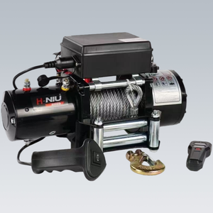 13000lbs Heavy Duty <strong>12</strong> Volt/ 24 Volt <strong>Electric</strong> Recovery <strong>Winch</strong> 4x4 Nylon Rope Car Bumper <strong>Winch</strong> - Product Image 1