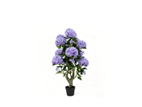 Arbre d'hortensia artificiel en plastique, plante artificielle en pot pour la décoration des hôtels, des centres commerciaux et des jardins