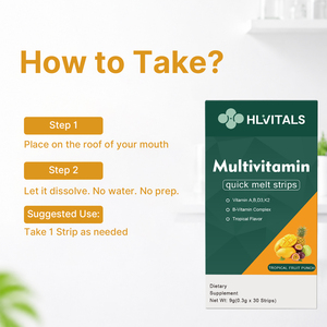 Vente en gros OEM – Bandelettes buvables multivitaminées et antioxydantes végétaliennes pour adultes, sans eau, dissolution rapide, énergie quotidienne, pour femmes enceintes - Product Image 6