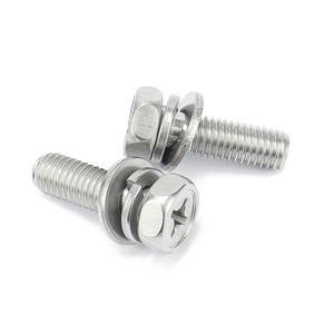 Bullone di Assemblaggio Triplet di Alta Qualità in Acciaio Inox 304 con Testa Esagonale e Attacco Phillips per l'Industria dei Quadri Elettrici - Product Image 3