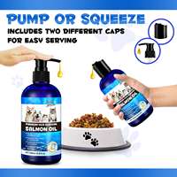 Huile de saumon sauvage d'Alaska pure Omega 3 Premium pour chiens et chats – Soutien pour la santé de la peau, du pelage et des articulations