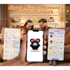 Ratón de Peluche Interactivo con IA Personalizado, Mascota Electrónica con Pantalla LCD y Lazo, Juguete de Peluche Suave para Niños, Regalo al por Mayor - Product Image 2