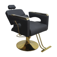Chaise de barbier professionnelle inclinable de salon moderne Chaise de barbier inclinable de spa en tête