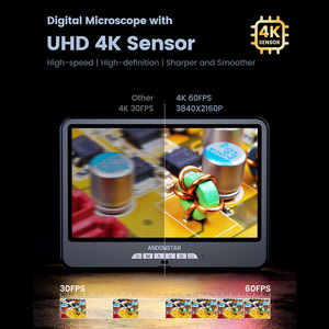 Microscopio <span class=keywords><strong>Digital</strong></span> 4K 60FPS 10,1 '3840P UHD 2000X 64MP 3840P UHD Microscopio de soldadura para reparación electrónica - Product Image 6