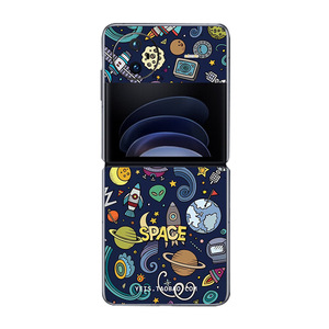 Funda para Teléfono VIVO X Flip Fold, Diseño Espacial de Dibujos Animados, TPU, PC, Película Protectora Trasera, Adhesivo Decorativo Bonito - Product Image 1