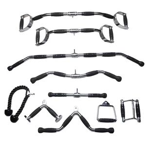 Accesorios para gimnasio Fitness, <span class=keywords><strong>barra</strong></span> desplegable, bíceps, fuerza de espalda, mango de entrenamiento, accesorio para máquina de Cable - Product Image 6