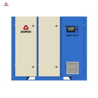 Compresseur d'air à deux étages à économie d'énergie à température de fonctionnement et charge de roulement inférieures 75kw
