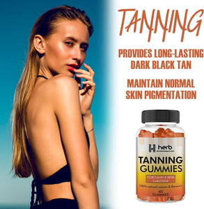 Gummies bronzantes OEM/ODM sous marque privée : Améliorez votre bronzage et maintenez la beauté de votre peau – Gummies vitaminés pour booster le bronzage - Product Image 2