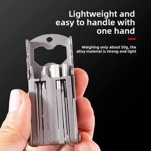 13 In 1 Folding Multifunctional Combination <b>Tool</b> Portable Stainless Steel Screwdriver Set For Household Repair Outdoor Daily Use - Product Image 2