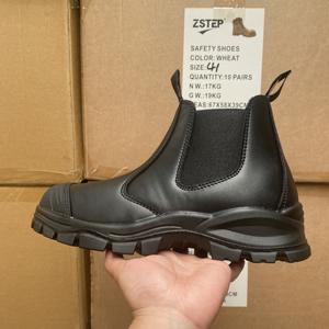 Botas <span class=keywords><strong>de</strong></span> Trabajo con Punta <span class=keywords><strong>de</strong></span> Acero <span class=keywords><strong>de</strong></span> 6 Pulgadas para Hombre, Zapatos Chelsea <span class=keywords><strong>de</strong></span> Cuero con Seguridad Antideslizante Rock Rooster - Product Image 1