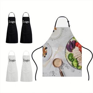 Delantal de Diseño Personalizado con Bolsillos, Impresión Completa, Delantales Promocionales para Publicidad Empresarial, Delantales de Cocina de Poliéster - Product Image 1