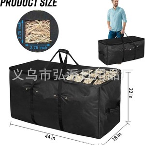 Horse <b>Hay</b> Bale Storage <b>Bag</b> With Slow Feeding Design For Outdoor Use Large Capacity Fabric Feed Scoop For Horses - Product Image 2