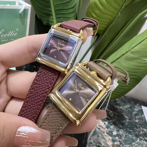 Orologio da Polso Scottie 9741 di Lusso, Nuovo Arrivo, Personalizzabile per <span class=keywords><strong>Donna</strong></span>, al Quarzo, Impermeabile, Quadrante Quadrato Colorato con Cinturino in Pelle - Product Image 5