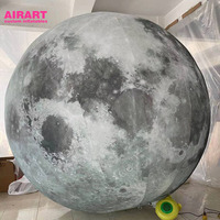 Grande lune gonflable à motif personnalisé, plafonnier lune ballon pour la décoration z08