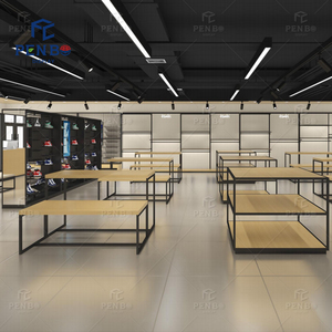 Espositore da Parete Personalizzato a LED per Negozi Sportivi, Arredamento in Metallo per Negozi di Abbigliamento, <span class=keywords><strong>Design</strong></span> per Negozi di Articoli Sportivi - Product Image 2