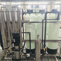 Système de filtration d'eau par osmose inverse 1 tonne/heure, équipement de traitement de l'eau pour l'eau domestique et l'industrie de la restauration