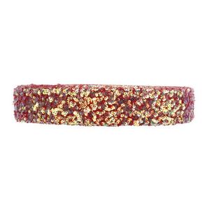 Trending Vibrant 3.8cm <b>Glitter</b> Fabric Ribbon <b>for</b> Costume & Stage Wear DIY - Product Image 5