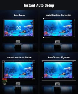 Proyector Inteligente LED HD, Proyector para 1000 a 1400 Pulgadas, Enfoque Automático, WiFi, Bluetooth, Android, Cine en Casa, Proyector Portátil - Product Image 5