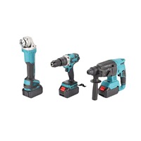 Juego de herramientas eléctricas de Taladro Inalámbrico sin escobillas de 21V de alta calidad, Kit de destornilladores multiherramientas con dos baterías que incluyen estuche rígido