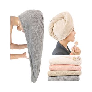 Serviette de cheveux pour femme en microfibre ultra-fine, super absorbante et à séchage rapide, idéale pour la maison et le salon de coiffure, vente en gros et personnalisable - Product Image 3