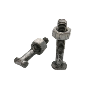 สลักเกลียวเหล็กชุบสังกะสีคุณภาพสูง T-Bolt M6*30 มม. หัวแบน CNC พร้อมข้อต่อเหล็กคาร์บอนหกเหลี่ยมสำหรับนั่งร้าน - Product Image 1