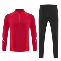 Veste et pantalon de survêtement de football d'automne coupe-vent, respirant, écologique, lourd, unisexe, design 2 en 1