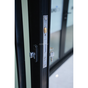 <span class=keywords><strong>Puerta</strong></span> Pivotante <span class=keywords><strong>de</strong></span> Vidrio Antirrobo <span class=keywords><strong>de</strong></span> Lujo Moderno Comercial AMJ <span class=keywords><strong>con</strong></span> Marco <span class=keywords><strong>de</strong></span> Aleación <span class=keywords><strong>de</strong></span> Aluminio para Entradas Comerciales Modernas - Product Image 3