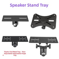 Support d'enceinte universel multi-styles en ABS ou métal de haute qualité, plateau de support audio fixe et inclinable