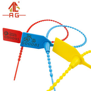 Z040 Etiqueta de sellado con cuentas Logotipo personalizado Tira de sellado Bolsa Bloqueo Sello de plástico Proveedor - Product Image 3