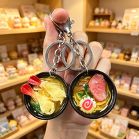 Porte-clés créatif en PVC en forme de tasse de bière, design cuisine coréenne, accessoire de sac, cadeau amusant
