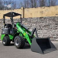 Caricatore Elettrico Industriale NIMBUS ad Alta Potenza con Sistema Idraulico a Risposta Rapida per Movimentazione Materiali in Cantiere