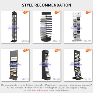 Phong cách mới sàn thạch anh sứ mẫu sàn gỗ kim loại kệ đá đá cẩm thạch Giá gạch khảm hiển thị nhỏ đứng đá granit - Product Image 4