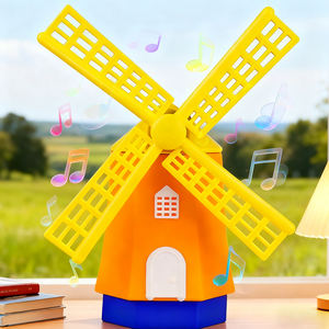Ventilador con Altavoz Inalámbrico con Diseño de Molino de Viento de los Países Bajos, Adorno de Escritorio para Niños, Altavoz Inalámbrico Portátil BT5.2 para Exteriores - Product Image 1